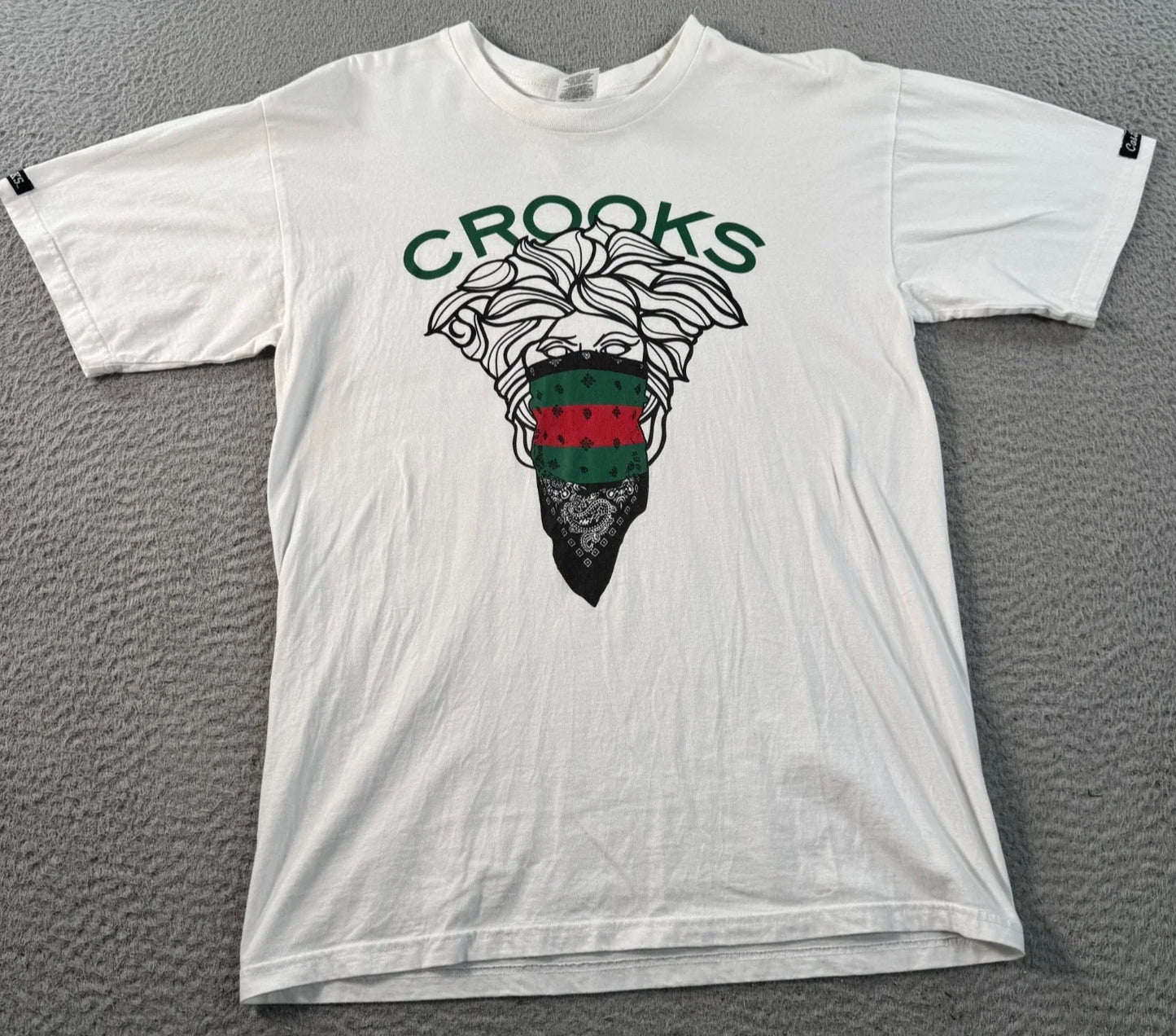 Crooks & Castles Shirt Men Medium White Medusa Big Face Graphic Tee Streetwear Unisex T-shirt, Sweatshirt, Hoodie, Long Sleeve Tee - T-Shirt, Sweatshirt, Hoodie