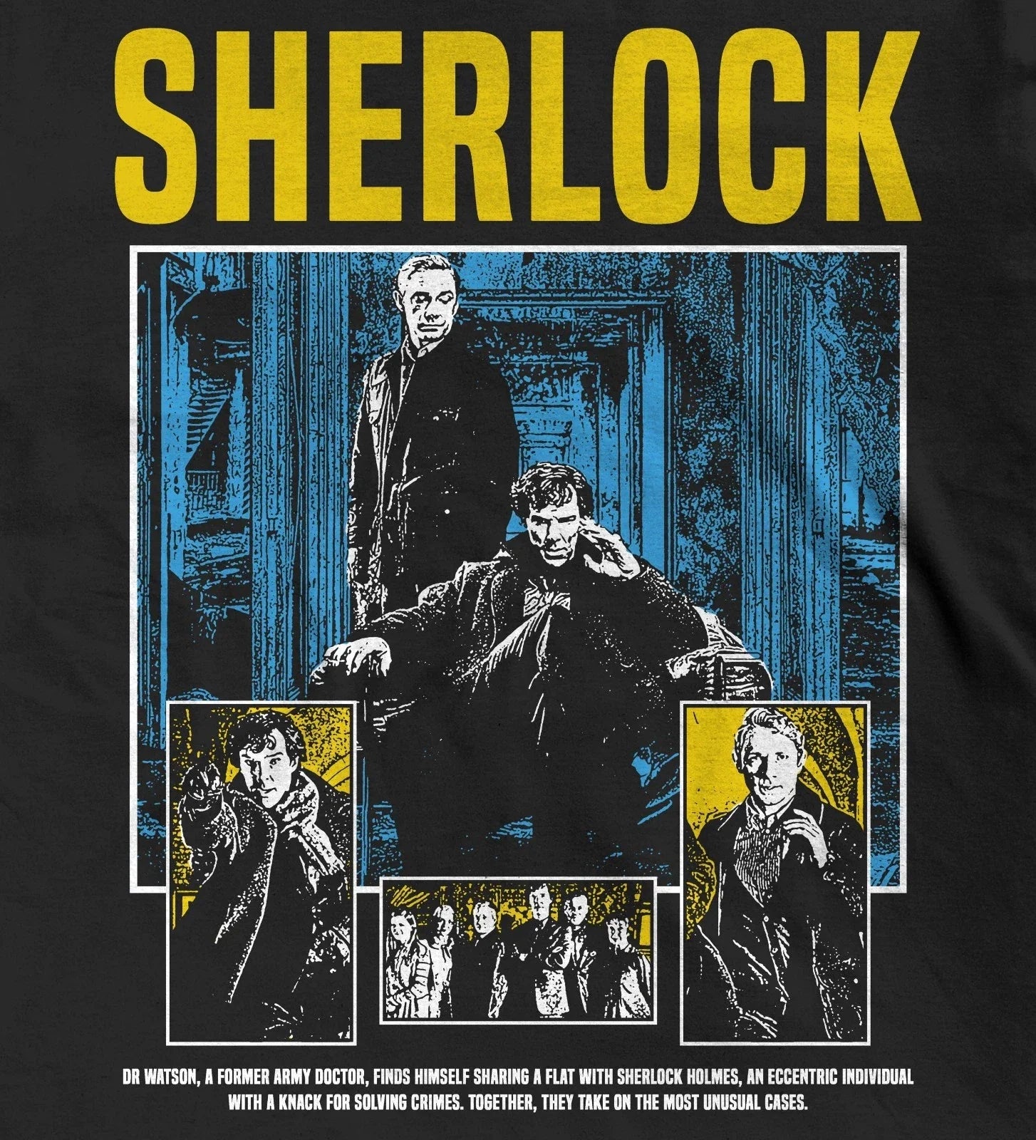 Sherlock BBC Graphic Tee, Benedict Cumberbatch Holmes Watson, The Game Is On Unisex T-shirt, Sweatshirt, Hoodie, Long Sleeve Tee - T-Shirt, Sweatshirt, Hoodie