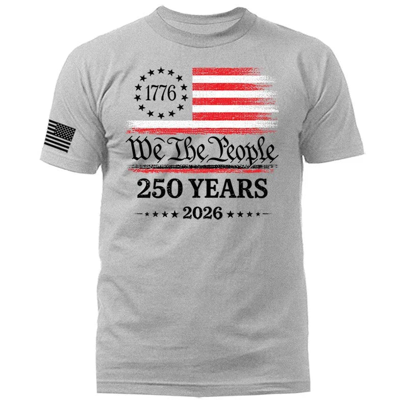 250 Years of American Independence Day US Flag 4th of July Patriotic T-shirt Unisex T-shirt, Sweatshirt, Hoodie, Long Sleeve Tee - T-Shirt, Sweatshirt, Hoodie
