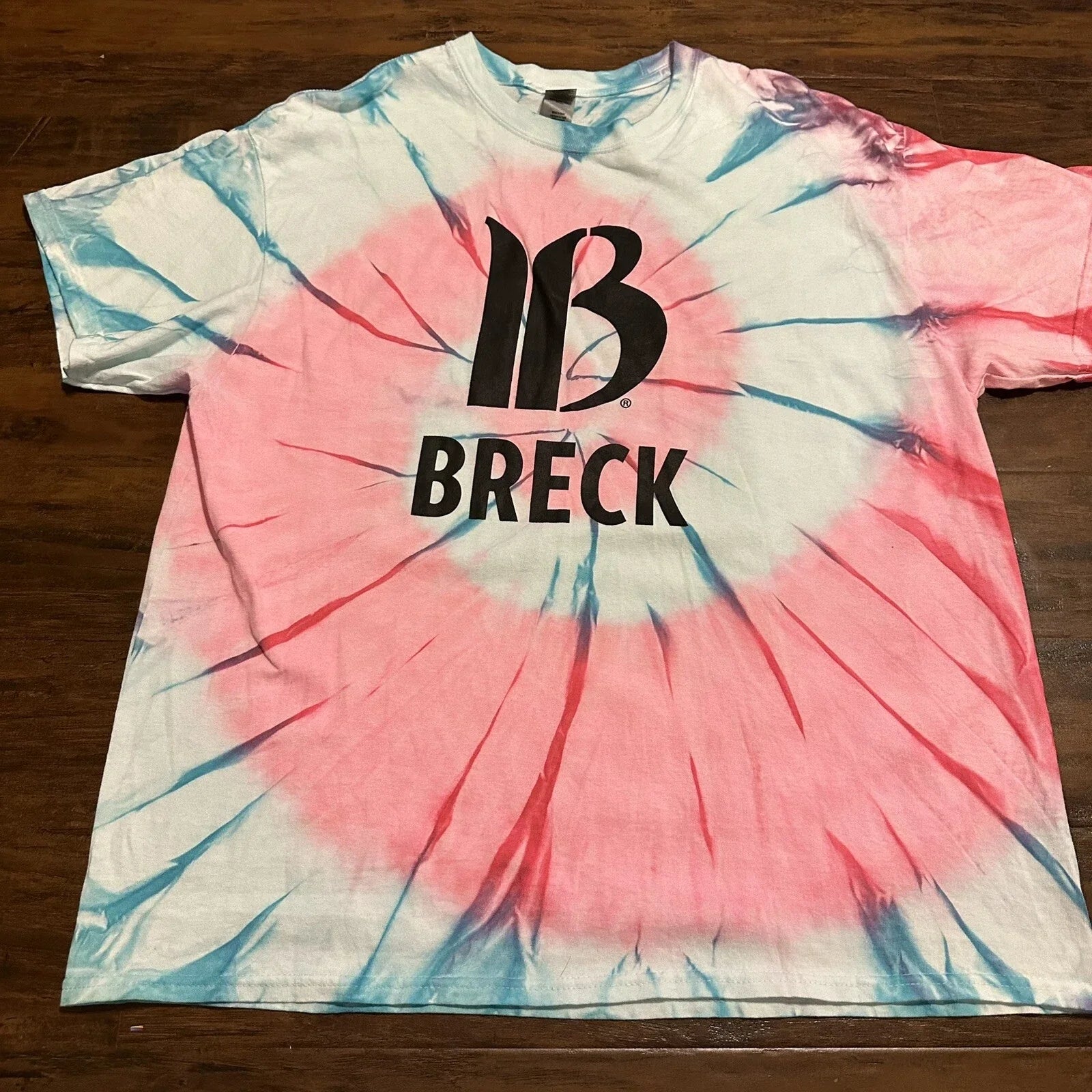 Breck Breckenridge Tye Dye Pink Blue Shirt Over Sized Trendy VSCO Unisex Size XL Unisex T-shirt, Sweatshirt, Hoodie, Long Sleeve Tee - T-Shirt, Sweatshirt, Hoodie