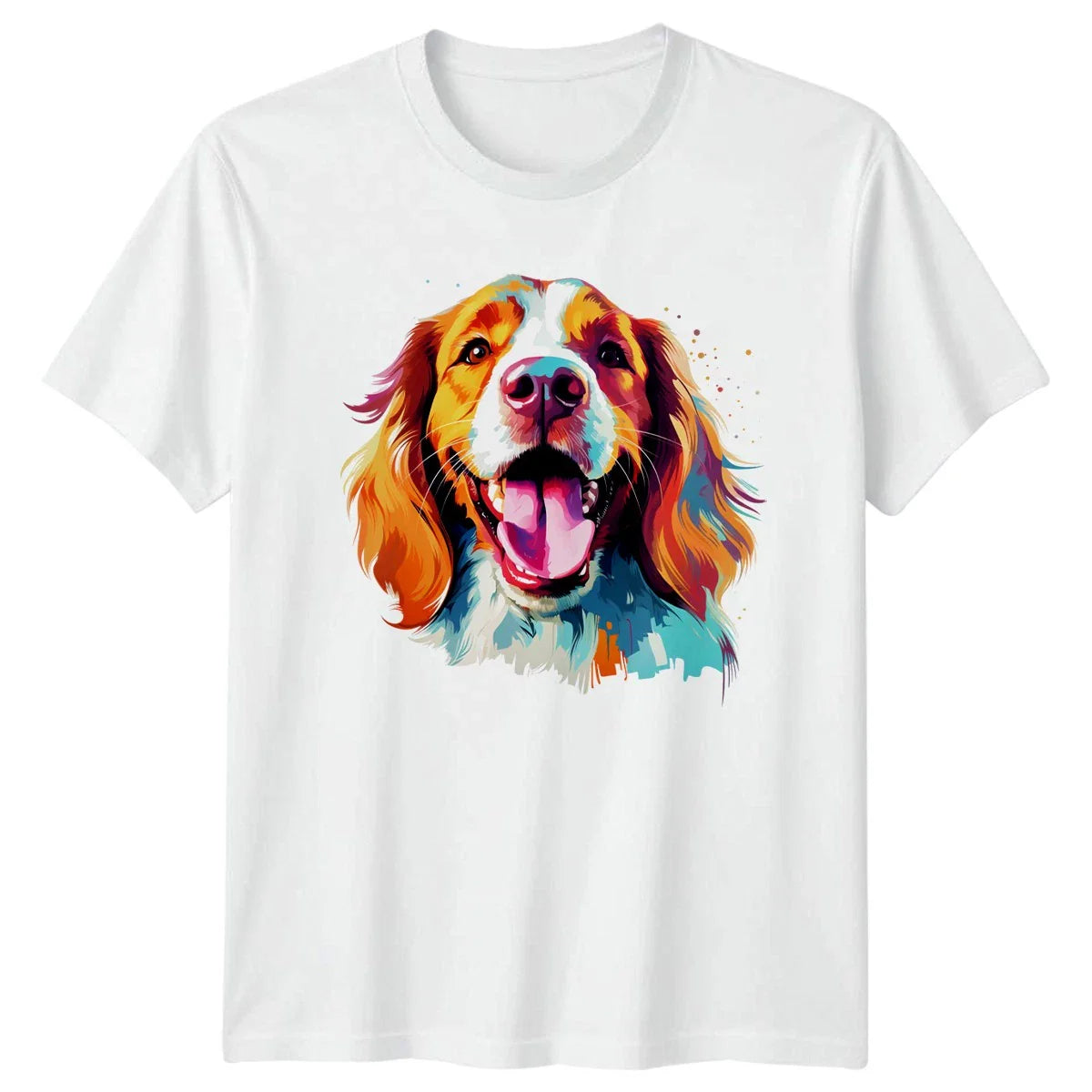 Colorful Spaniel Dog T-Shirt Pet Lover Gift For Him And Her Unisex T-shirt, Sweatshirt, Hoodie, Long Sleeve Tee - T-Shirt, Sweatshirt, Hoodie