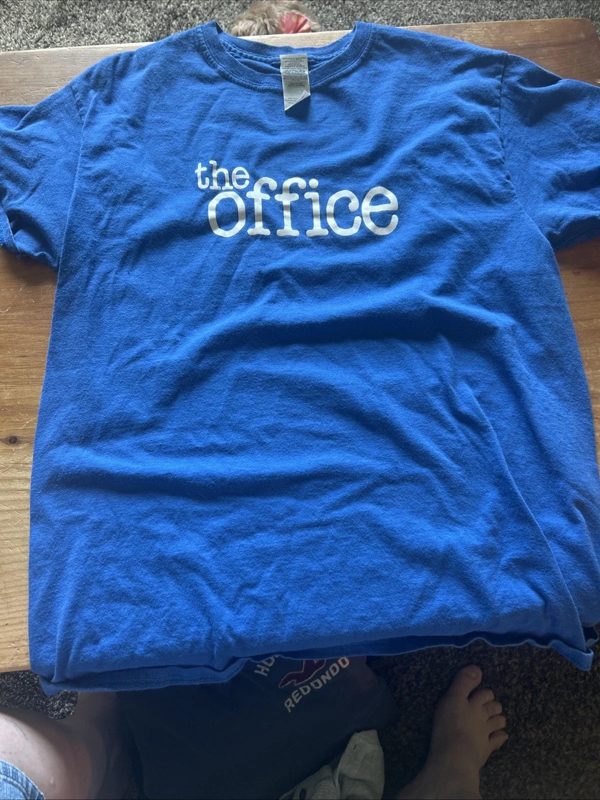 Men's Medium Short Sleeve T-Shirt Blue: The Office Printed On Front Unisex T-shirt, Sweatshirt, Hoodie, Long Sleeve Tee - T-Shirt, Sweatshirt, Hoodie