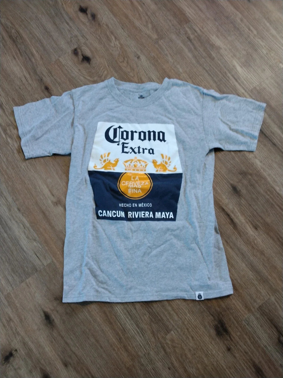 Men's Corona Extra Beer Shirt Small Grey Blue Shirt Cancun Riviera Maya Dragons Unisex T-shirt, Sweatshirt, Hoodie, Long Sleeve Tee - T-Shirt, Sweatshirt, Hoodie