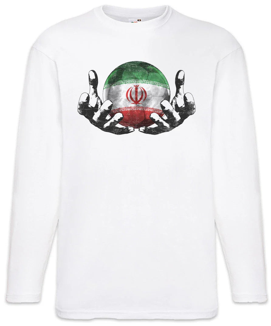 Iran Football Magic Ball Men Long Sleeve T-Shirt Iranian Soccer Flag World Unisex T-shirt, Sweatshirt, Hoodie, Long Sleeve Tee - T-Shirt, Sweatshirt, Hoodie