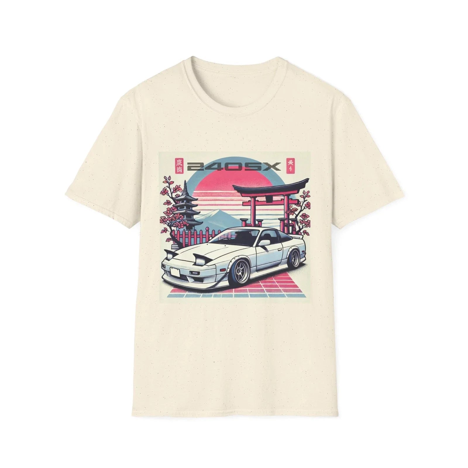 240SX Shirt  Retro JDM Pop-up Headlights, Japanese Temple Art Tee Unisex T-shirt, Sweatshirt, Hoodie, Long Sleeve Tee - T-Shirt, Sweatshirt, Hoodie
