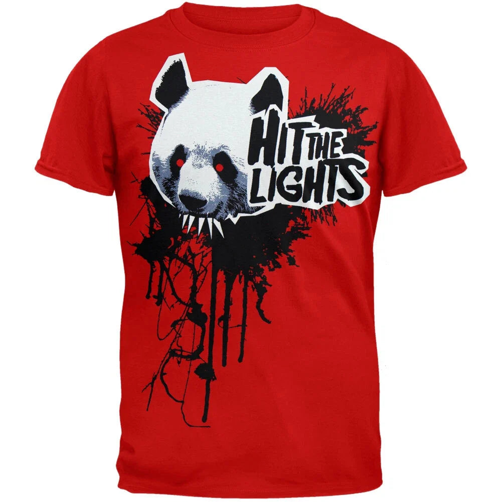 Hit The Lights  -  Panda Soft T-Shirt Unisex T-shirt, Sweatshirt, Hoodie, Long Sleeve Tee - T-Shirt, Sweatshirt, Hoodie
