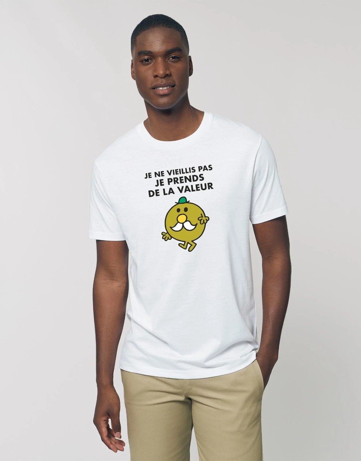 White Men's Short Sleeve T-Shirt, I Don't Age I Gain Value Unisex T-shirt, Sweatshirt, Hoodie, Long Sleeve Tee - T-Shirt, Sweatshirt, Hoodie