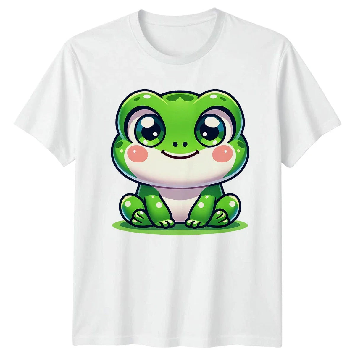Cute Green Frog Kawaii Amphibian Animals Mens T-Shirt Womens Graphic Unisex Top Unisex T-shirt, Sweatshirt, Hoodie, Long Sleeve Tee - T-Shirt, Sweatshirt, Hoodie