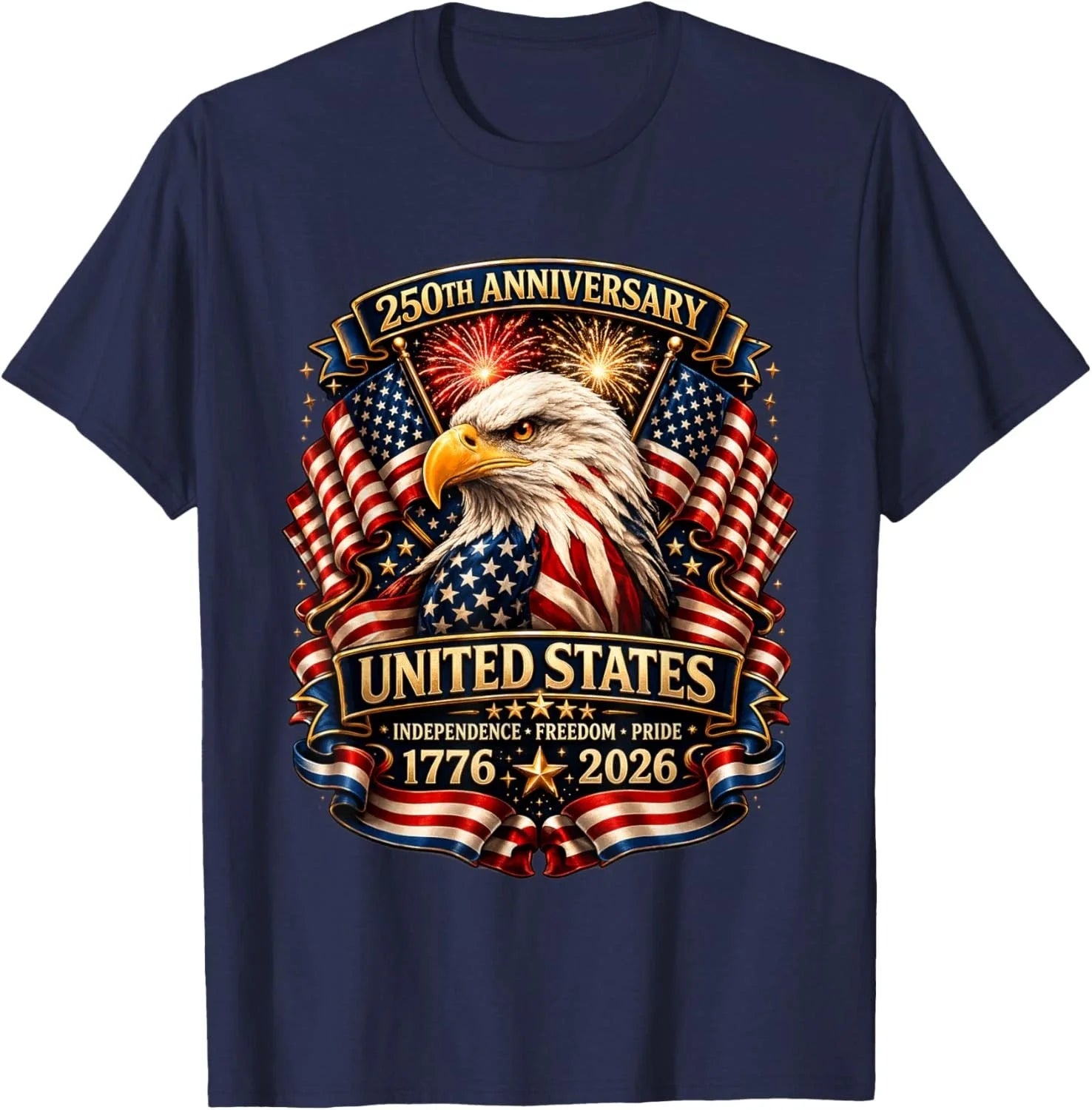 250 Anniversary USA Patriotic Eagle 250th 4th of July 2026 Unisex T-Shirt Unisex T-shirt, Sweatshirt, Hoodie, Long Sleeve Tee - T-Shirt, Sweatshirt, Hoodie