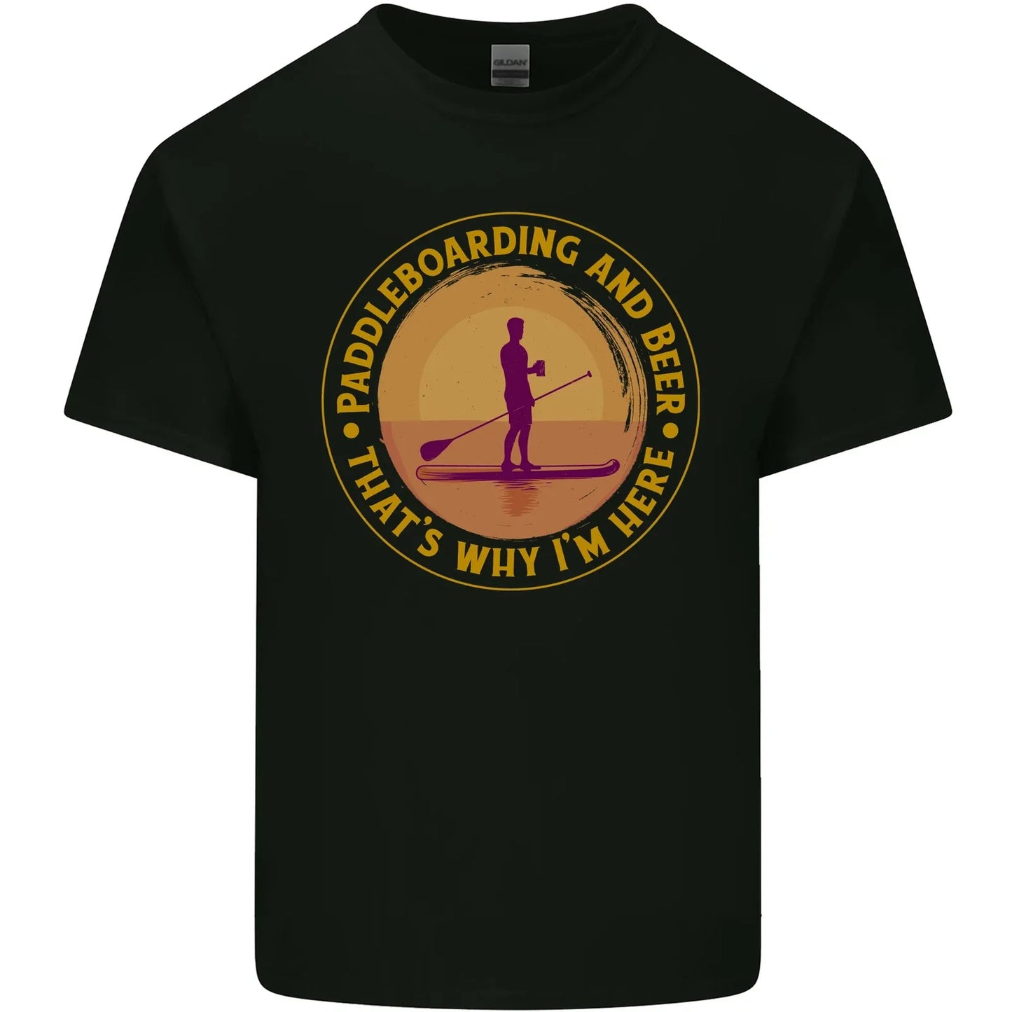 Paddle Boarding & Beer Funny Paddleboard Alcohol Mens Cotton T-Shirt Tee Top Unisex T-shirt, Sweatshirt, Hoodie, Long Sleeve Tee - T-Shirt, Sweatshirt, Hoodie