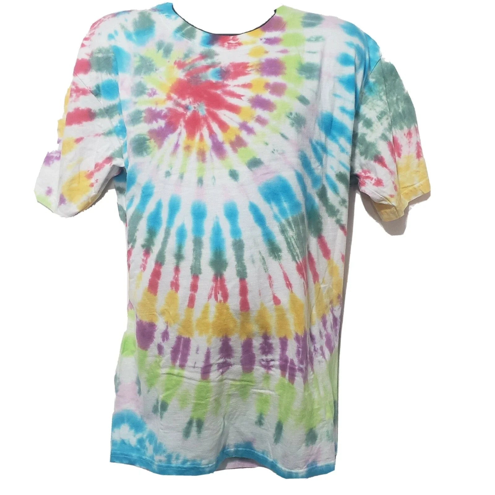 Gilden Tie Dye Shirt Unisex XL TG Multicolor Boho Festival Short Sleeve Unisex T-shirt, Sweatshirt, Hoodie, Long Sleeve Tee - T-Shirt, Sweatshirt, Hoodie