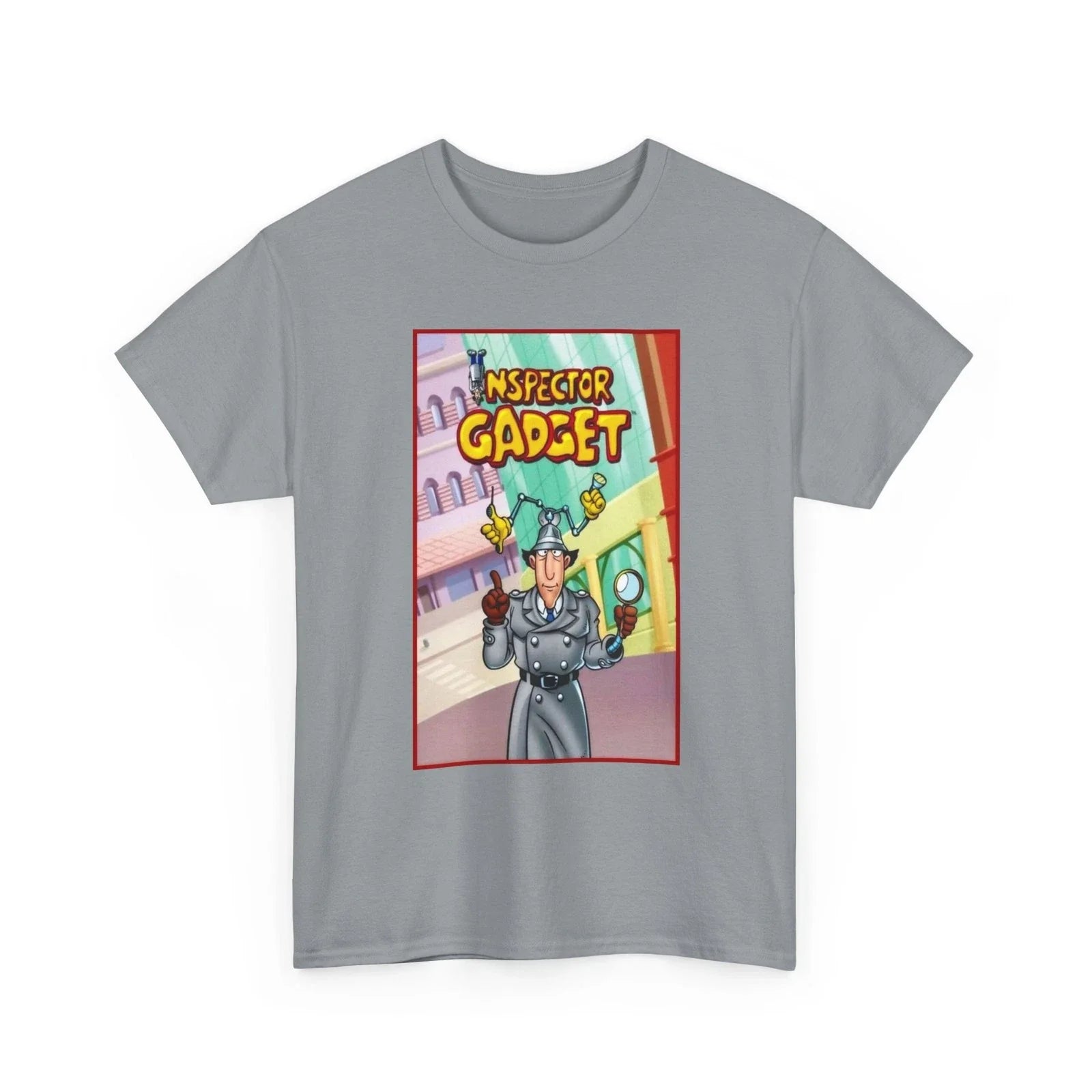 Inspector Gadget Unisex Heavy Cotton Tee, Cartoon Tee, Retro Pop Culture T-Shirt Unisex T-shirt, Sweatshirt, Hoodie, Long Sleeve Tee - T-Shirt, Sweatshirt, Hoodie
