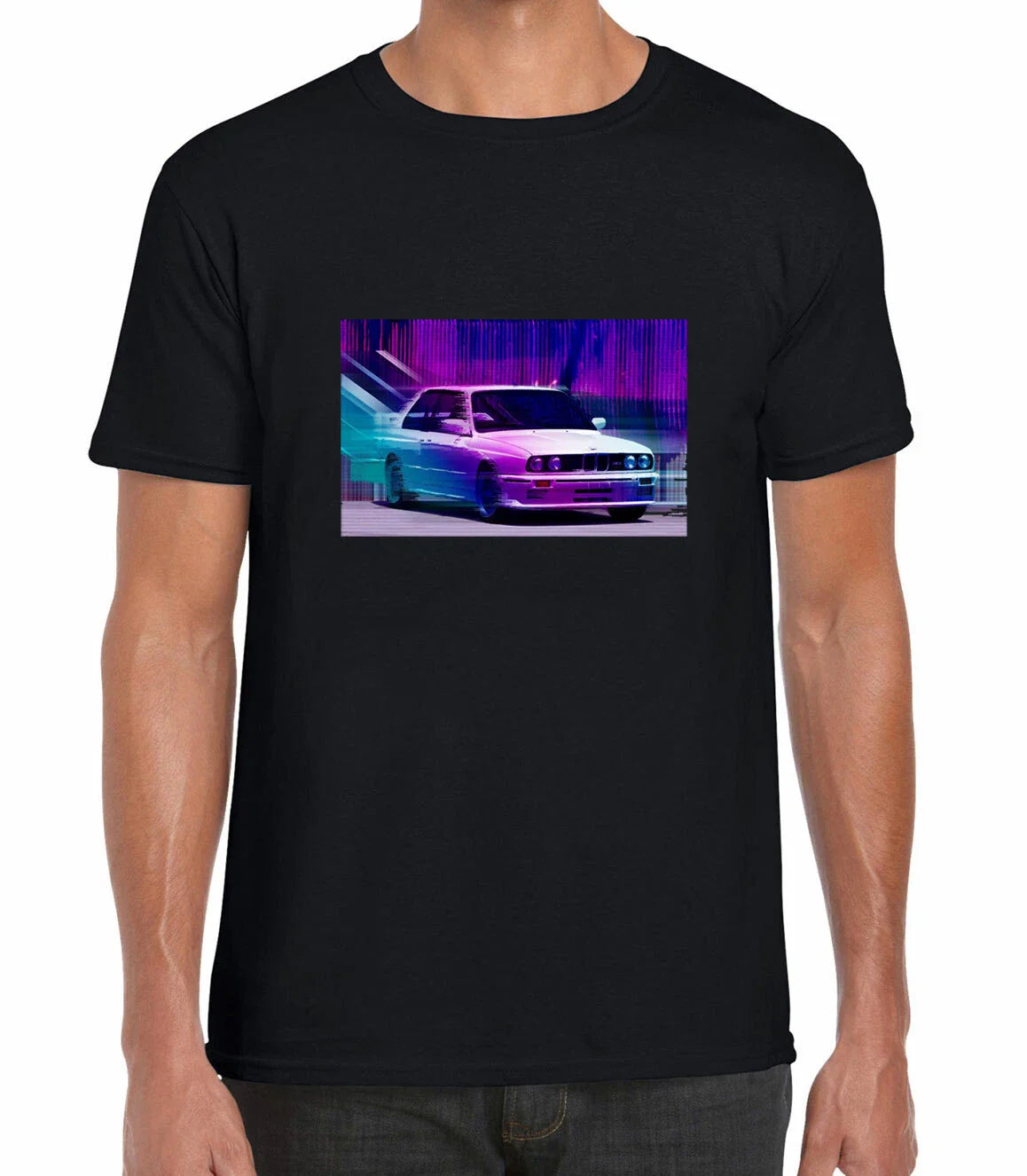 E30 Cyber Glitch Classic Art Rare Trendy Fashion Rare Printed Cotton T-shirt Top Unisex T-shirt, Sweatshirt, Hoodie, Long Sleeve Tee - T-Shirt, Sweatshirt, Hoodie
