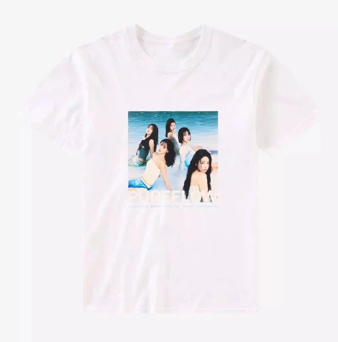 LE SSERAFIM PUREFLOW Group Two Sided T-Shirt Size S-5XL Unisex T-shirt, Sweatshirt, Hoodie, Long Sleeve Tee - T-Shirt, Sweatshirt, Hoodie
