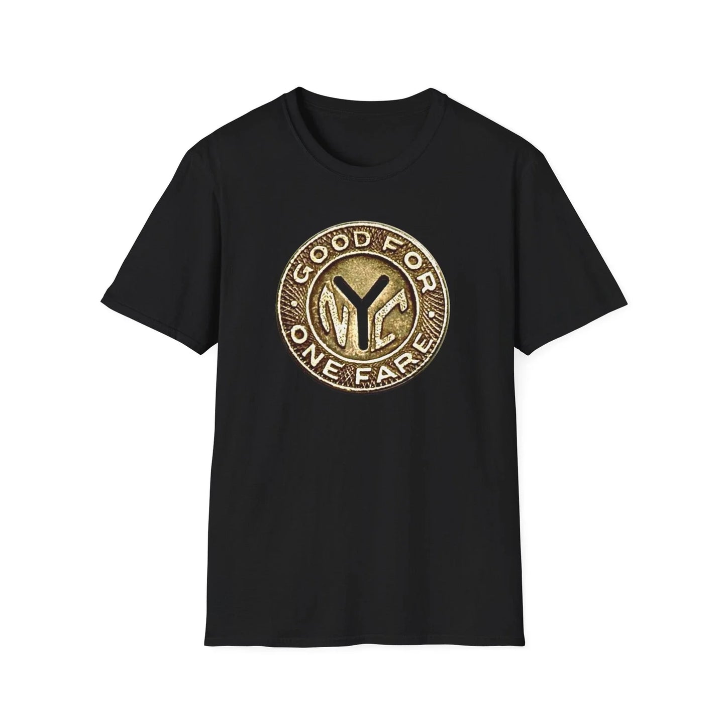 NYC Tribute Subway Token Nostalgia Softstyle T-Shirt Unisex T-shirt, Sweatshirt, Hoodie, Long Sleeve Tee - T-Shirt, Sweatshirt, Hoodie