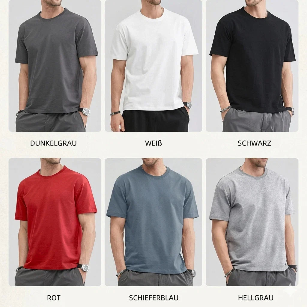 Mens T-Shirt Basic Crew Neck Short Sleeve Shirt Cotton Plain Set Casual Mix Unisex T-shirt, Sweatshirt, Hoodie, Long Sleeve Tee - T-Shirt, Sweatshirt, Hoodie