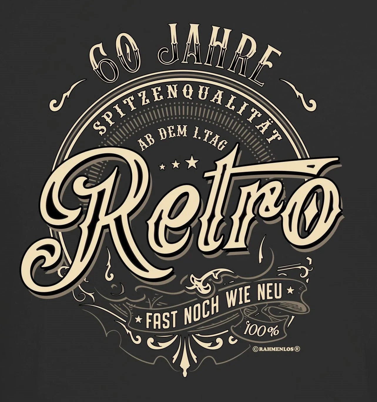 60th Birthday Men's T-Shirt 60 Years Premium Quality Retro Quotes Shirt Unisex T-shirt, Sweatshirt, Hoodie, Long Sleeve Tee - T-Shirt, Sweatshirt, Hoodie