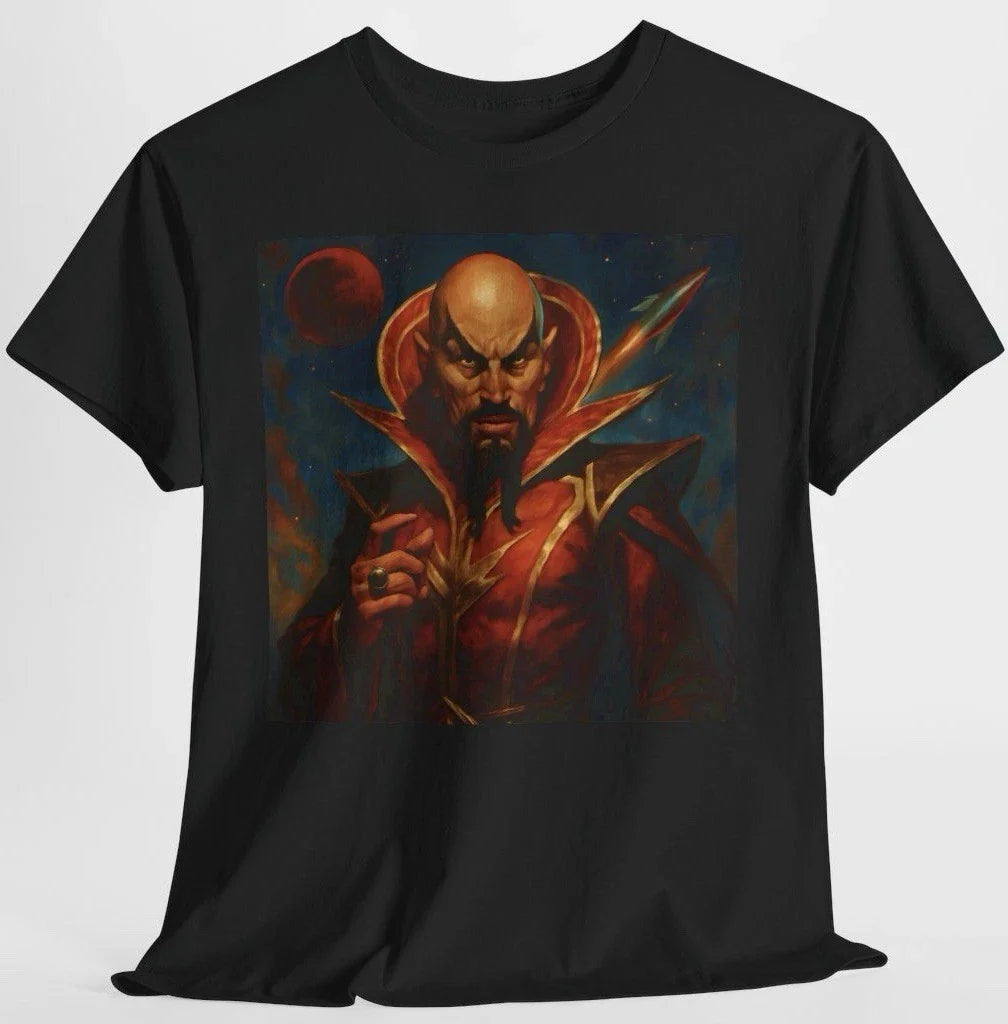Ming The Merciless T Shirt - 80s Classic Flash Gordon Science Fiction Art Tee Unisex T-shirt, Sweatshirt, Hoodie, Long Sleeve Tee - T-Shirt, Sweatshirt, Hoodie