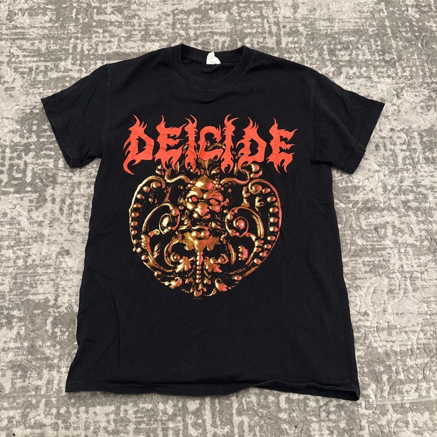 Vintage Y2K Deicide Short Sleeve Black Shirt SMALL Unisex T-shirt, Sweatshirt, Hoodie, Long Sleeve Tee - T-Shirt, Sweatshirt, Hoodie
