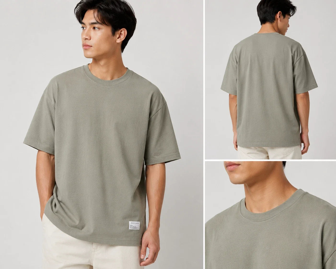Public Supply Oversize Fit T-Shirt Men's Large Silver Sage Green NWT Crew Neck Unisex T-shirt, Sweatshirt, Hoodie, Long Sleeve Tee - T-Shirt, Sweatshirt, Hoodie