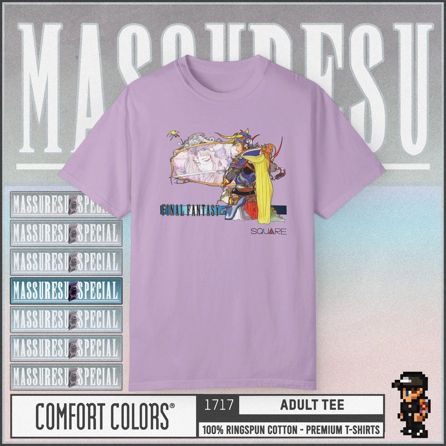 Final Fantasy 1 - Warrior of Light - Premium T-Shirt - Famicom NES JRPG Square Unisex T-shirt, Sweatshirt, Hoodie, Long Sleeve Tee - T-Shirt, Sweatshirt, Hoodie