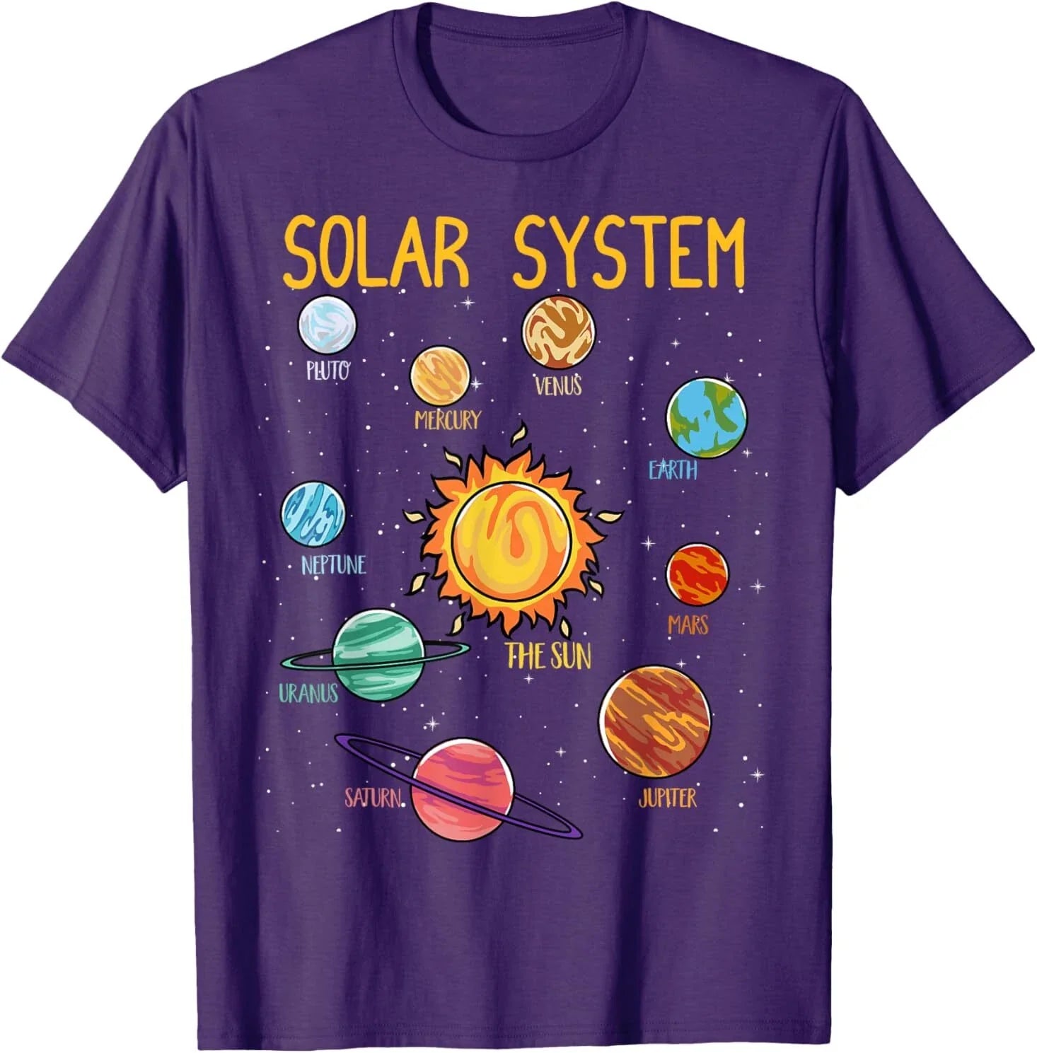 Solar System Planets Science Space Boys Girls STEM Kids T-Shirt Unisex T-shirt, Sweatshirt, Hoodie, Long Sleeve Tee - T-Shirt, Sweatshirt, Hoodie