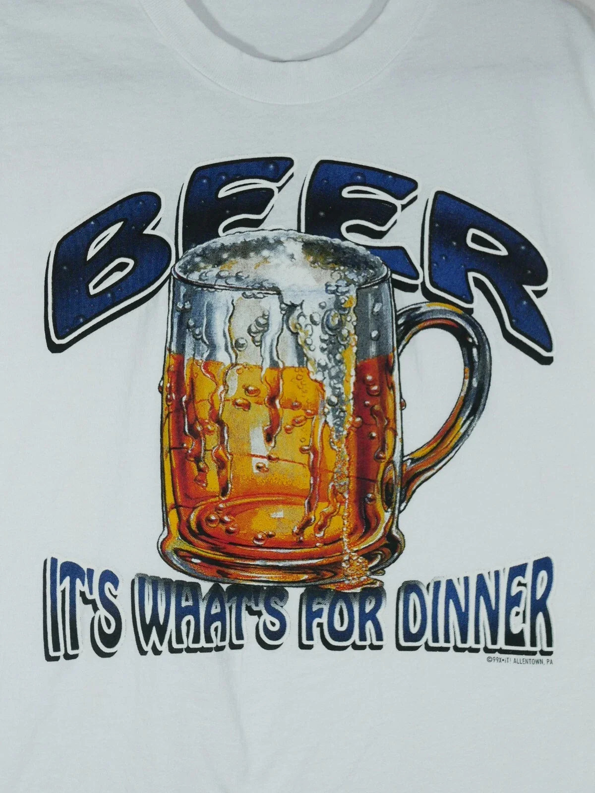 Vtg Hanes Beer It's What's For Dinner T-shirt NOS Unisex T-shirt, Sweatshirt, Hoodie, Long Sleeve Tee - T-Shirt, Sweatshirt, Hoodie