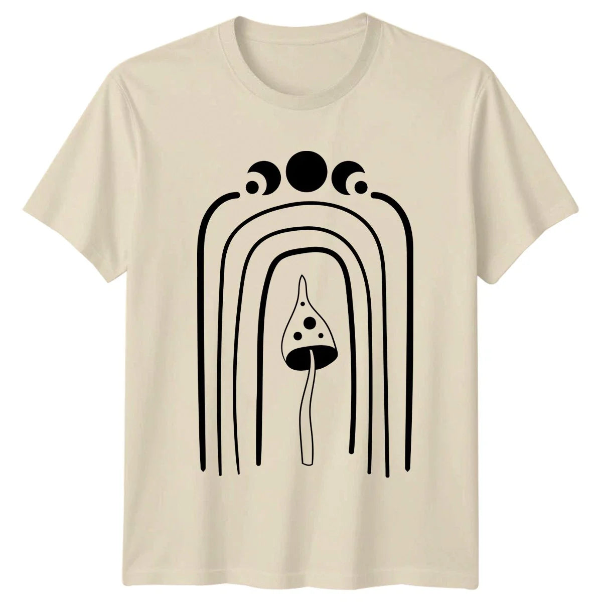 Boho Mushroom Moon Phase T-Shirt Fungi Gift For Him And Her Unisex T-shirt, Sweatshirt, Hoodie, Long Sleeve Tee - T-Shirt, Sweatshirt, Hoodie