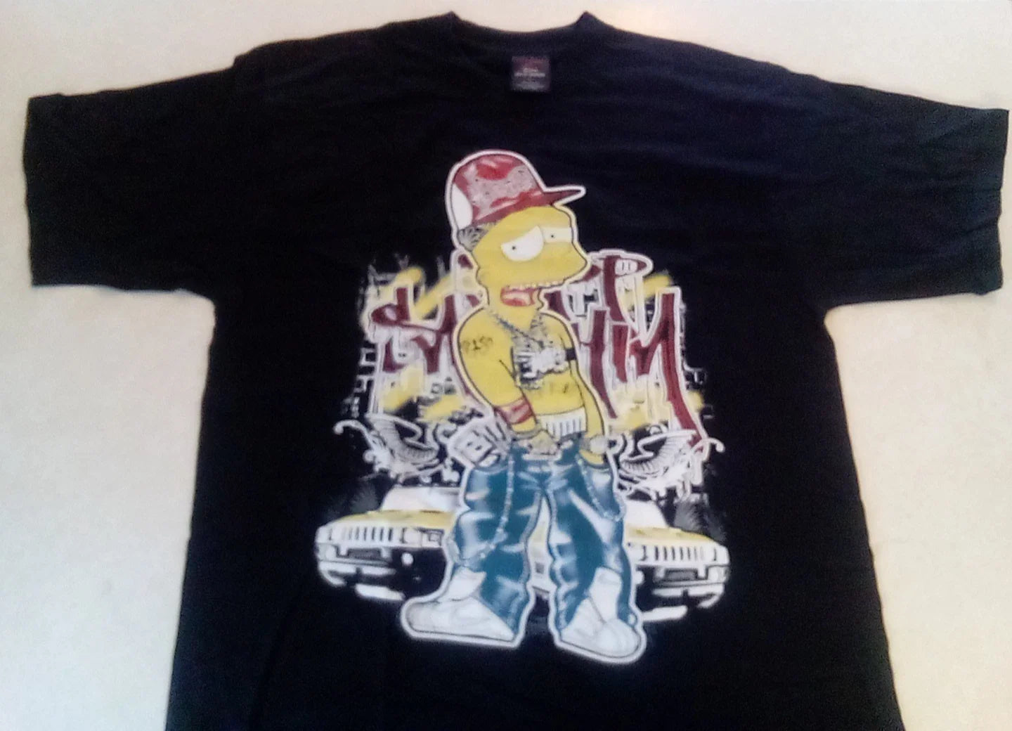 Vintage Bart Simpson Gangster Y2K era  CH Gold Series T-Shirt Large Shirt New! Unisex T-shirt, Sweatshirt, Hoodie, Long Sleeve Tee - T-Shirt, Sweatshirt, Hoodie