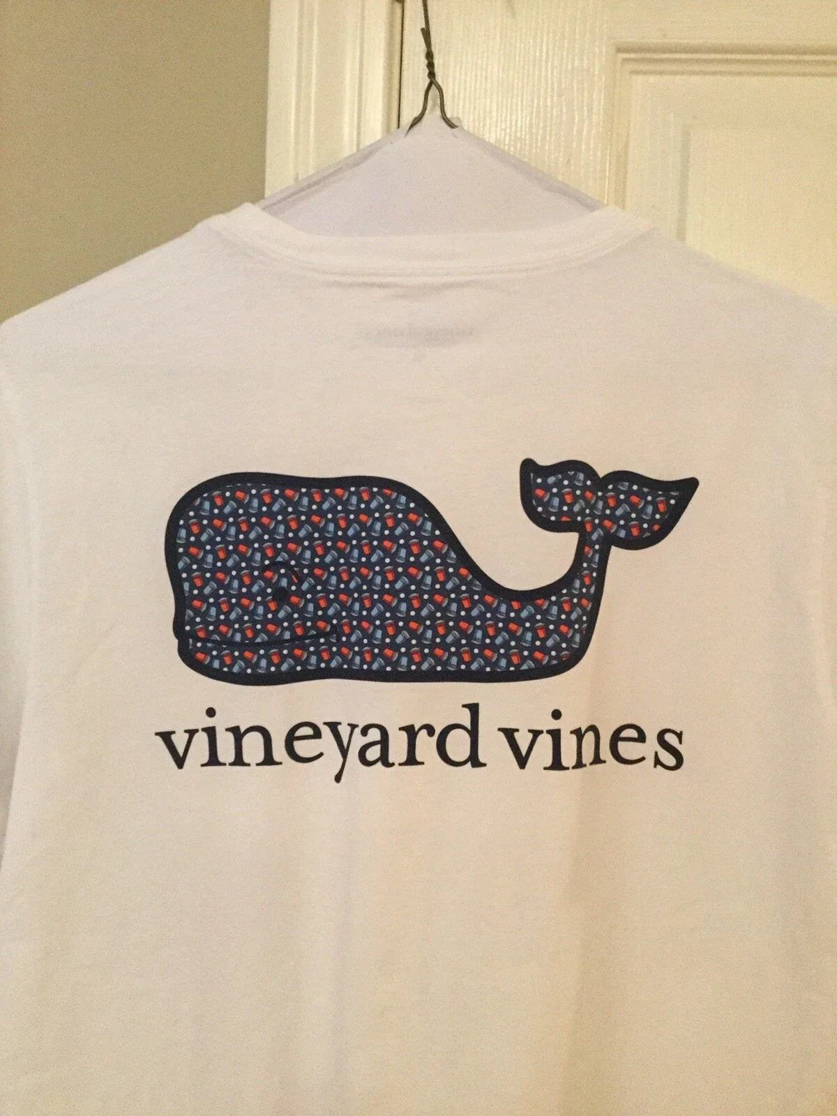Vineyard Vines Men's Beer Pong Whale Fill Pocket S/S  T-Shirt White XL NWT Unisex T-shirt, Sweatshirt, Hoodie, Long Sleeve Tee - T-Shirt, Sweatshirt, Hoodie