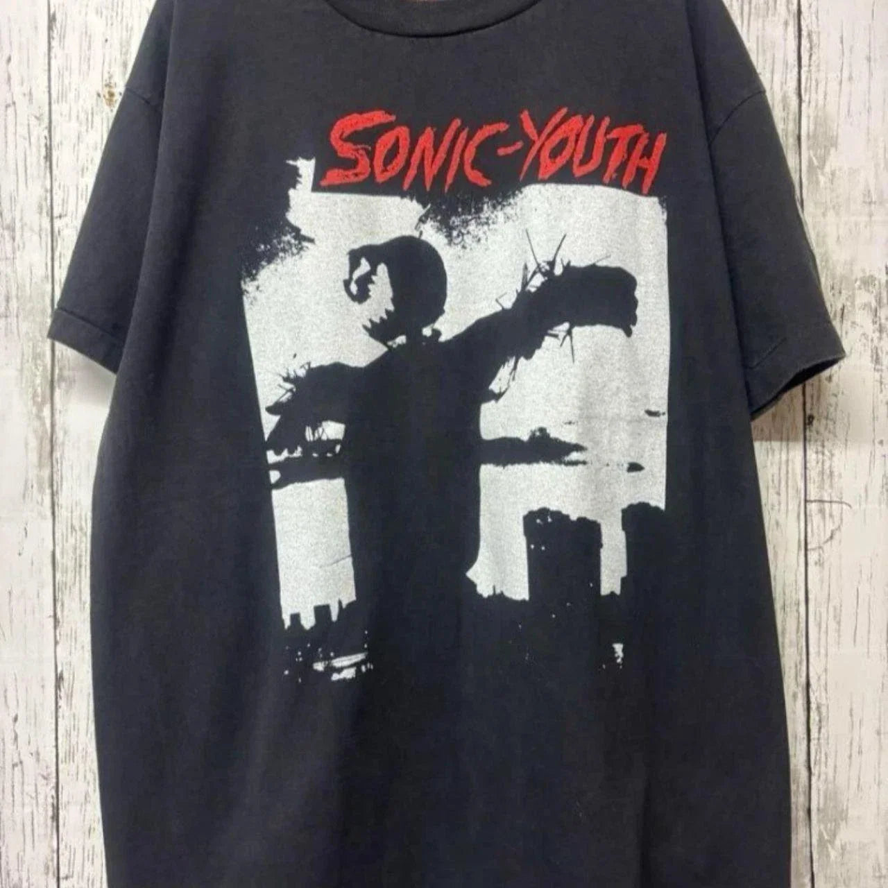 Sonic Youth Band Tshirt Retro Style Black Cotton Tshirt Unisex T-shirt, Sweatshirt, Hoodie, Long Sleeve Tee - T-Shirt, Sweatshirt, Hoodie