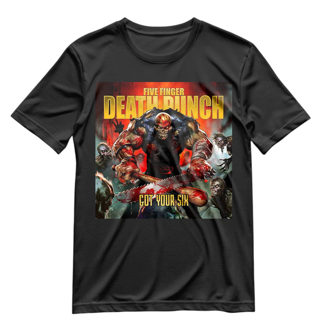 Five Finger Death Punch T Shirt FFDP Got Your Six Album Cover Art Shirt S-XXXL Unisex T-shirt, Sweatshirt, Hoodie, Long Sleeve Tee - T-Shirt, Sweatshirt, Hoodie