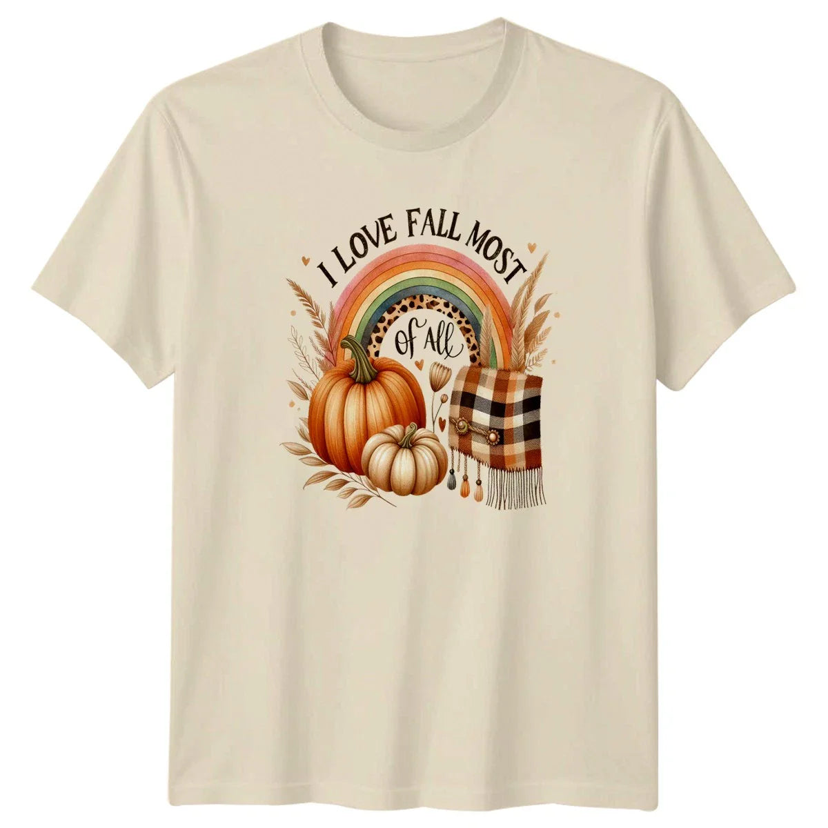 I Love Fall Most Of All Womens T-Shirt Boho Pumpkin Autumn Seasonal Unisex T-shirt, Sweatshirt, Hoodie, Long Sleeve Tee - T-Shirt, Sweatshirt, Hoodie