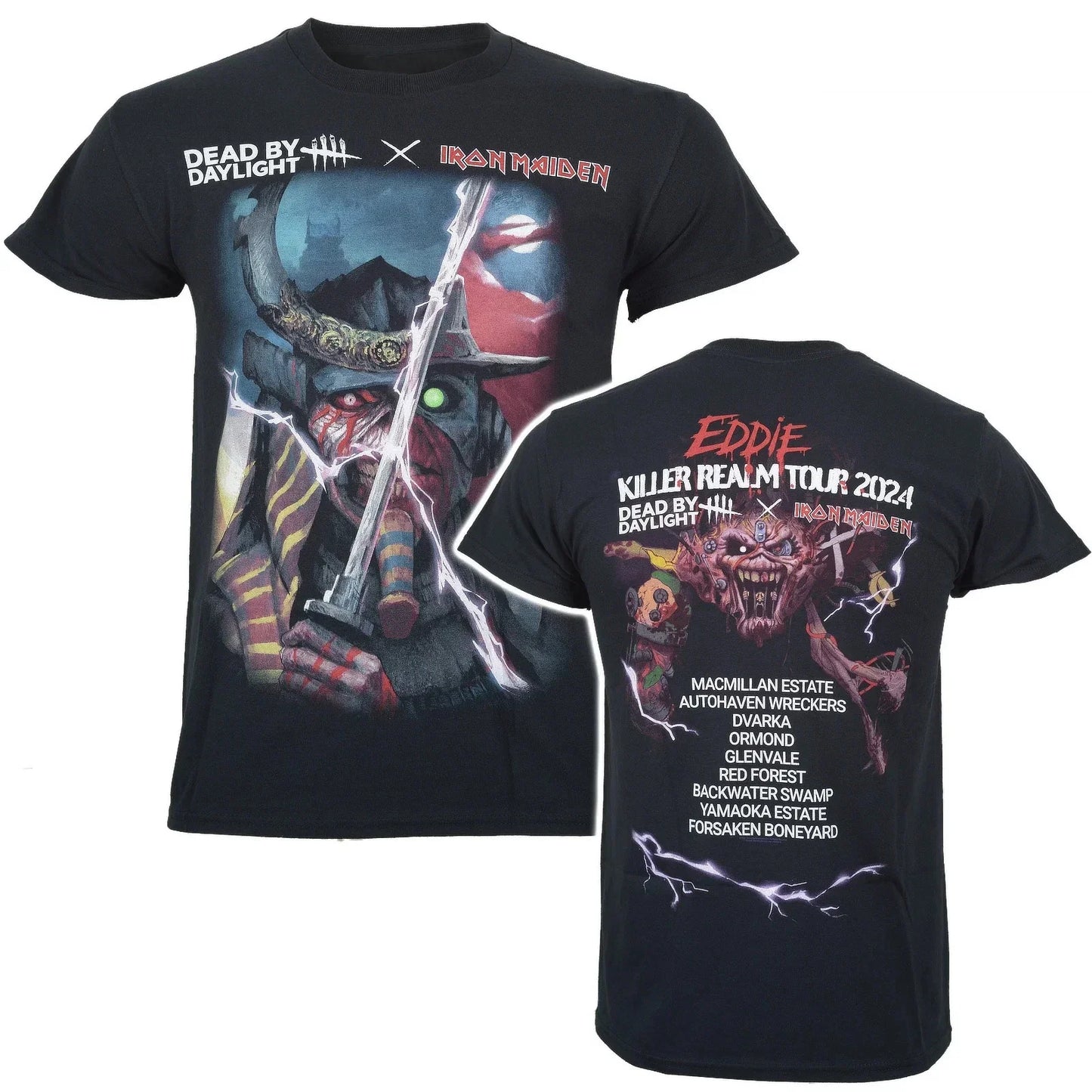 Official Iron Maiden T Shirt Dead By Daylight Killer Realm New Black S To XXL Unisex T-shirt, Sweatshirt, Hoodie, Long Sleeve Tee - T-Shirt, Sweatshirt, Hoodie