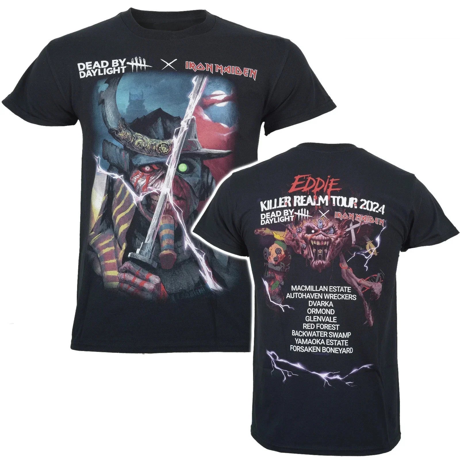 Official Iron Maiden T Shirt Dead By Daylight Killer Realm New Black S To XXL Unisex T-shirt, Sweatshirt, Hoodie, Long Sleeve Tee - T-Shirt, Sweatshirt, Hoodie