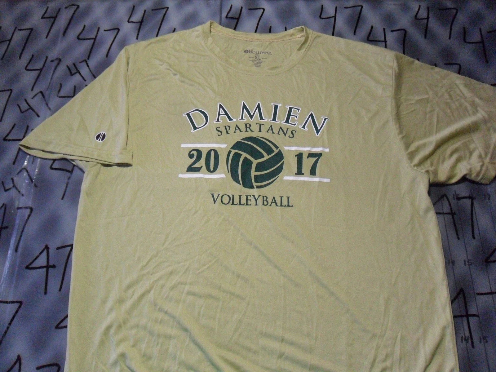 XL Damien Volleyball 2017 100% Poly T Shirt Unisex T-shirt, Sweatshirt, Hoodie, Long Sleeve Tee - T-Shirt, Sweatshirt, Hoodie
