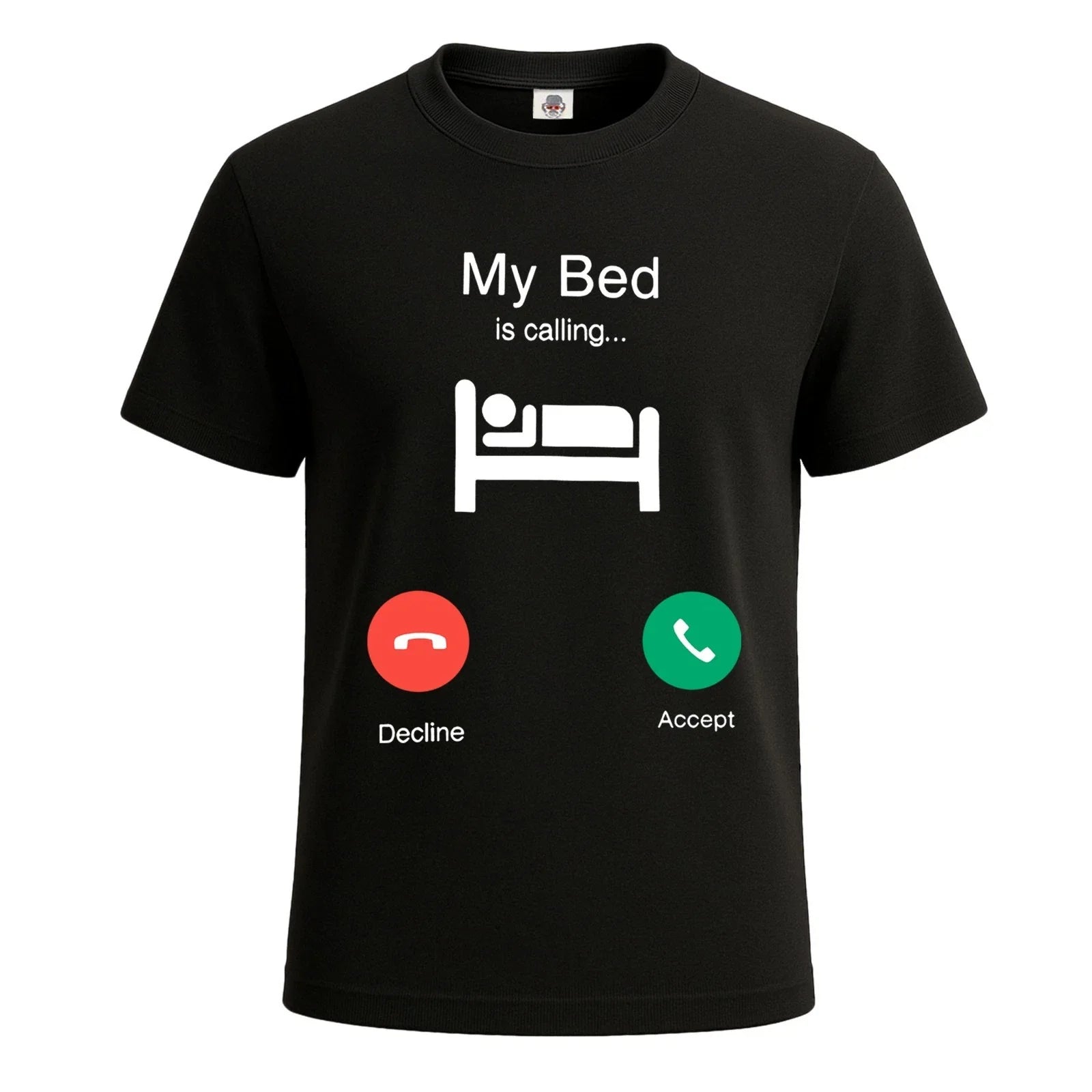 My Bed is Calling Lazy Boy Graphic Funny Novelty Party Men's T-Shirt Tee Top Unisex T-shirt, Sweatshirt, Hoodie, Long Sleeve Tee - T-Shirt, Sweatshirt, Hoodie