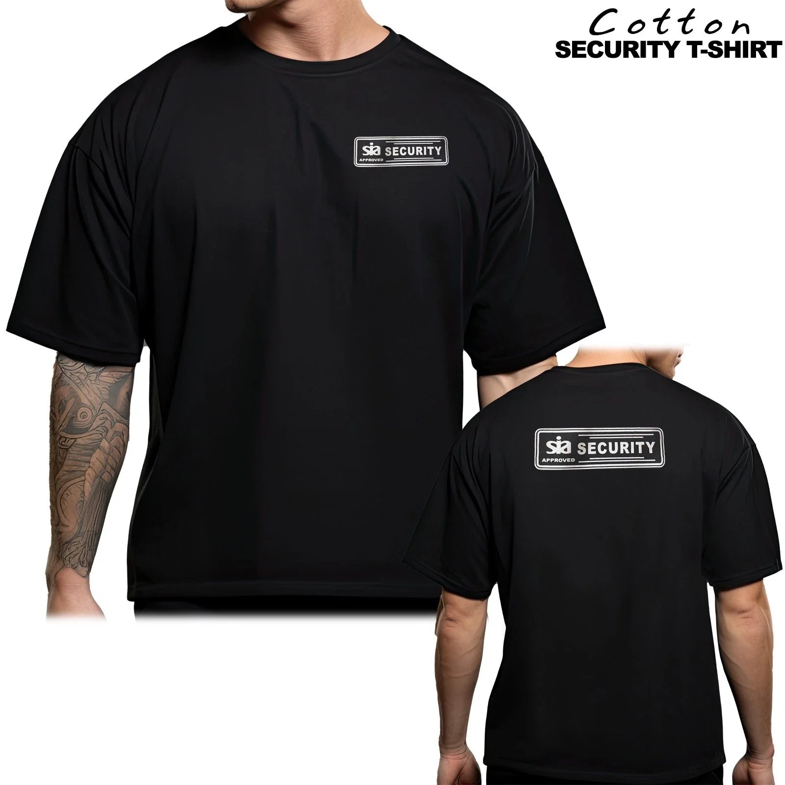 Mens SIA Security Top Shirt Guard Bouncer Uniform Bodyguard Workwear Top S-3XL Unisex T-shirt, Sweatshirt, Hoodie, Long Sleeve Tee - T-Shirt, Sweatshirt, Hoodie