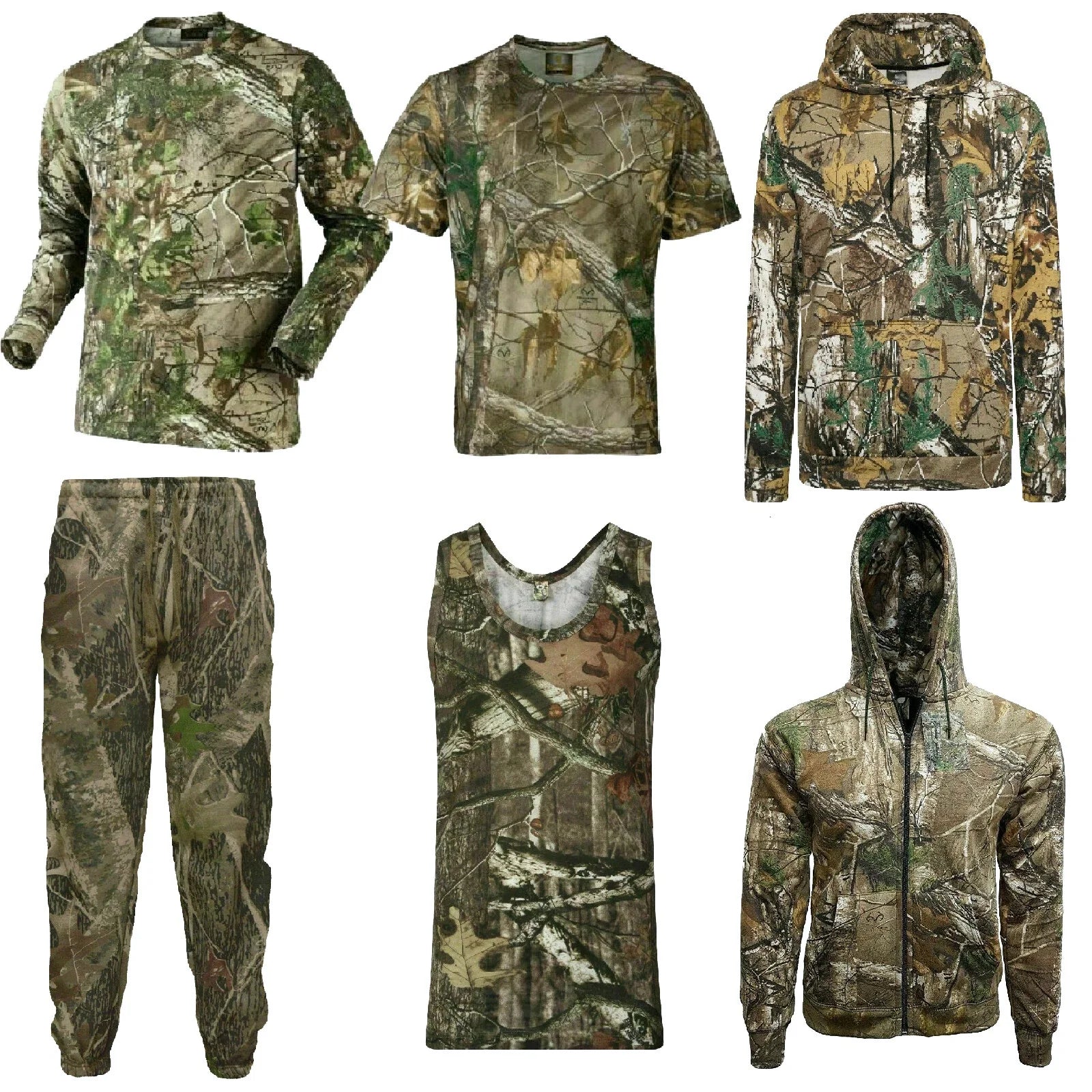 MENS CAMOUFLAGE PRINTED JUNGLE T-SHIRT REALTREE CAMO PRINT LONG SHORT TOP S-5XL Unisex T-shirt, Sweatshirt, Hoodie, Long Sleeve Tee - T-Shirt, Sweatshirt, Hoodie
