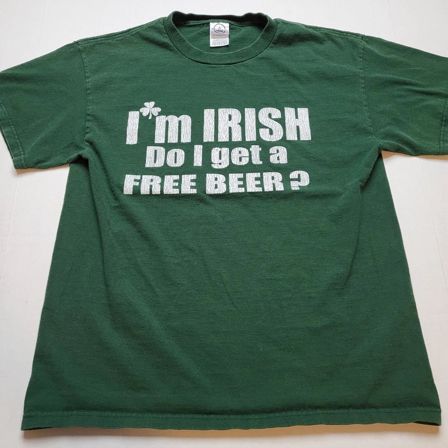 I'm Irish T-Shirt Mens M Do I Get A Free Beer St. Patrick's Day 67 Unisex T-shirt, Sweatshirt, Hoodie, Long Sleeve Tee - T-Shirt, Sweatshirt, Hoodie