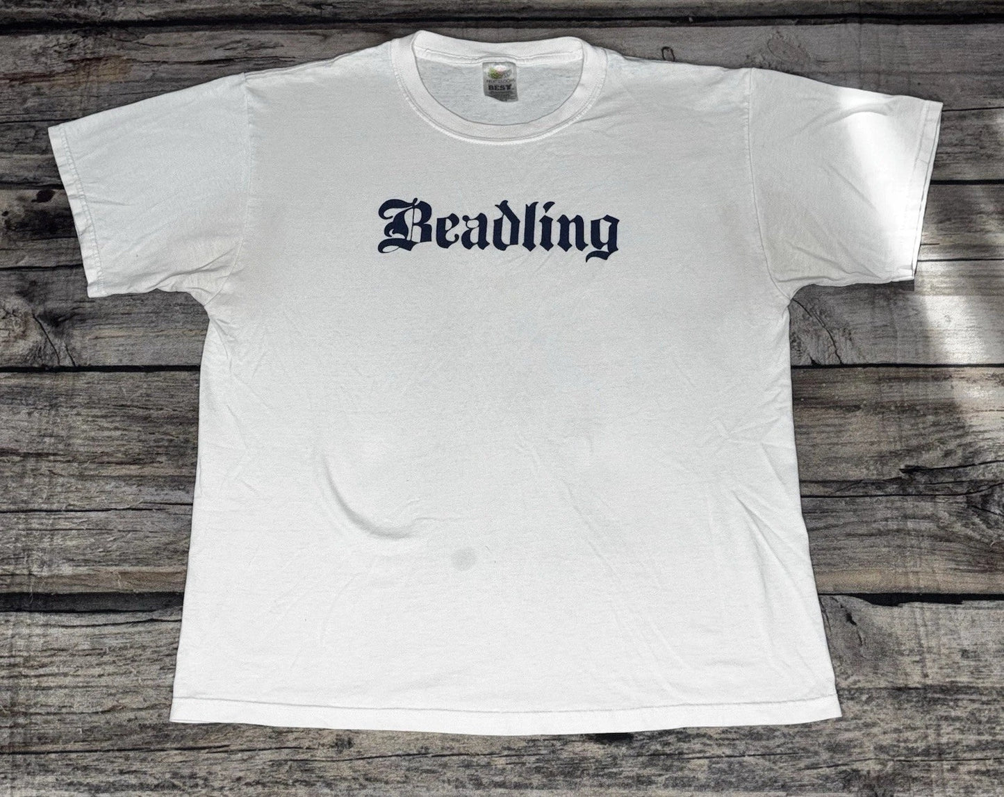 Vintage Beadling Soccer T Shirt Mens Large White Blue Y2K Fruit Loom Unisex T-shirt, Sweatshirt, Hoodie, Long Sleeve Tee - T-Shirt, Sweatshirt, Hoodie