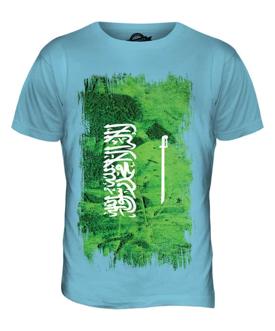 SAUDI ARABIA GRUNGE FLAG MENS T SHIRT TEE SHIRT XS S M L XL 2XL 3XL 4XL 5XL Unisex T-shirt, Sweatshirt, Hoodie, Long Sleeve Tee - T-Shirt, Sweatshirt, Hoodie