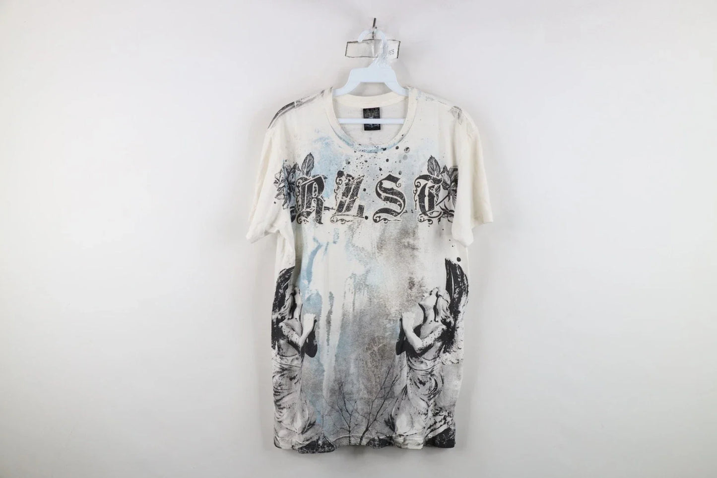 Vintage Y2K Streetwear Mens Medium Angel Rose Flower Acid Wash UFC MMA T-Shirt Unisex T-shirt, Sweatshirt, Hoodie, Long Sleeve Tee - T-Shirt, Sweatshirt, Hoodie