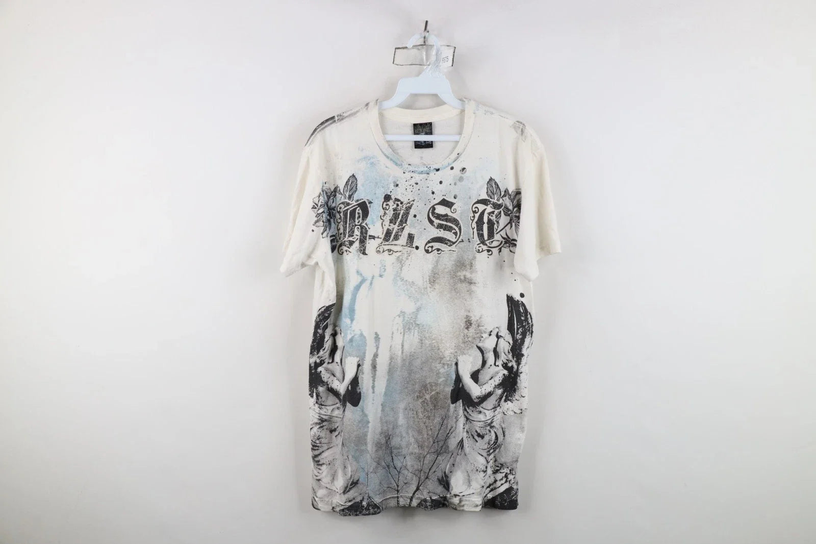 Vintage Y2K Streetwear Mens Medium Angel Rose Flower Acid Wash UFC MMA T-Shirt Unisex T-shirt, Sweatshirt, Hoodie, Long Sleeve Tee - T-Shirt, Sweatshirt, Hoodie
