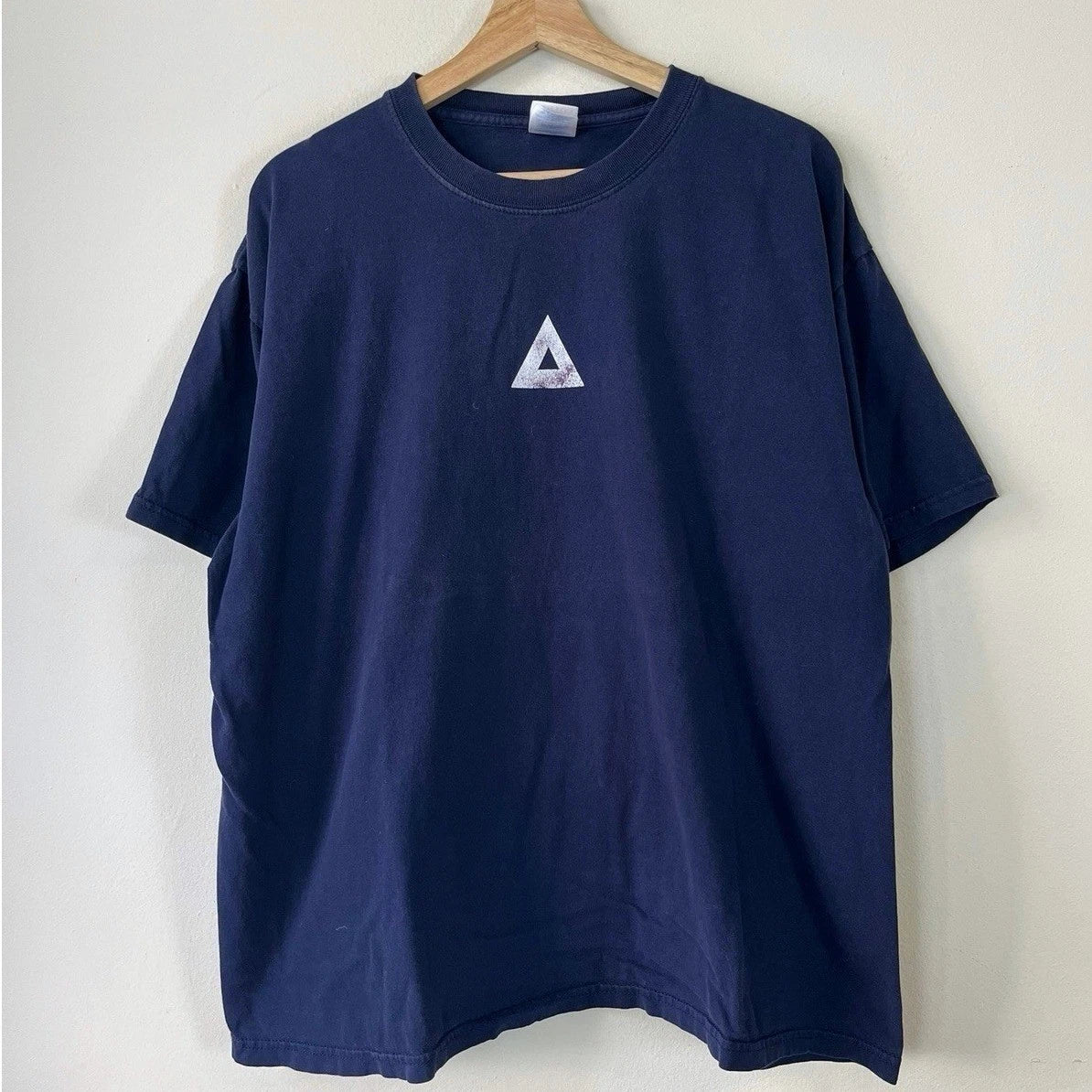 Vintage Y2k The Masters School Geometry Graphic Art Blue Tee Shirt - XL Unisex T-shirt, Sweatshirt, Hoodie, Long Sleeve Tee - T-Shirt, Sweatshirt, Hoodie