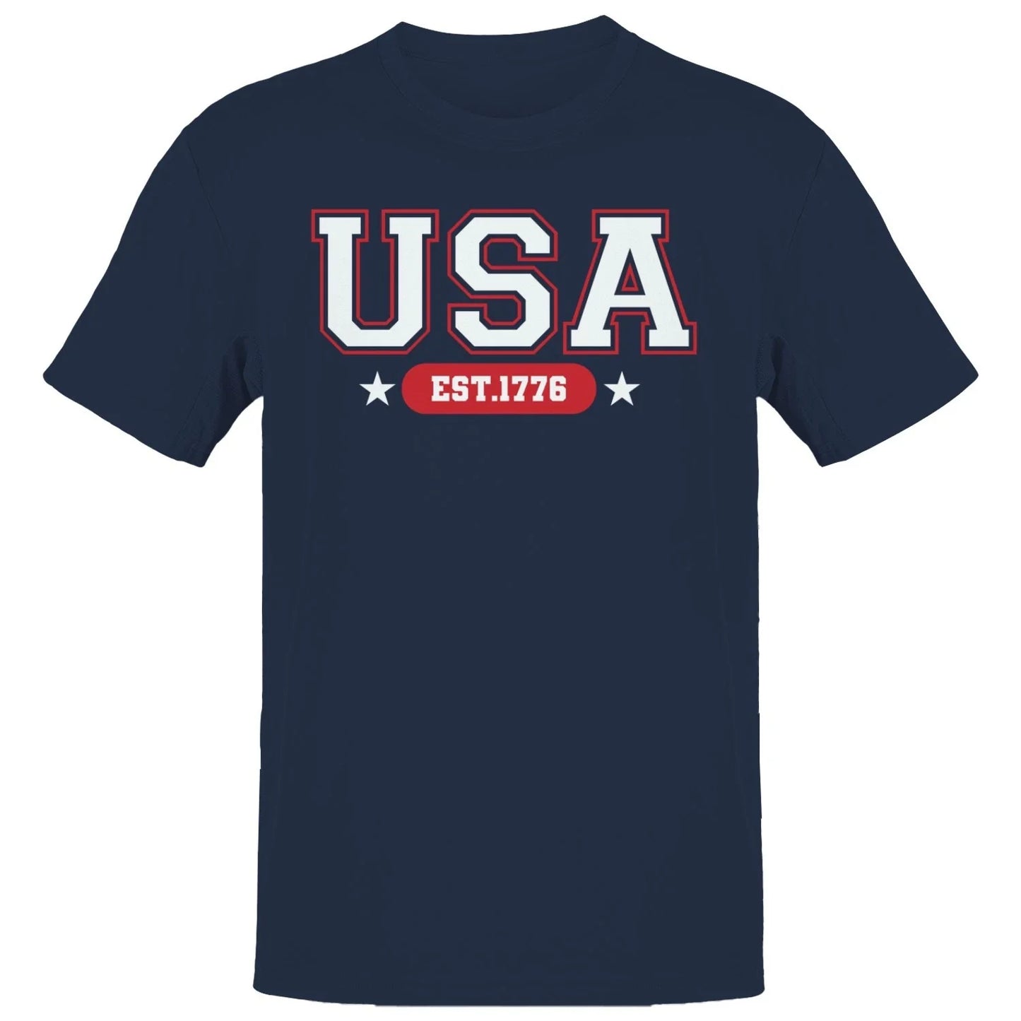 USA EST.1776 Patriotic Men's T-shirt Unisex T-shirt, Sweatshirt, Hoodie, Long Sleeve Tee - T-Shirt, Sweatshirt, Hoodie