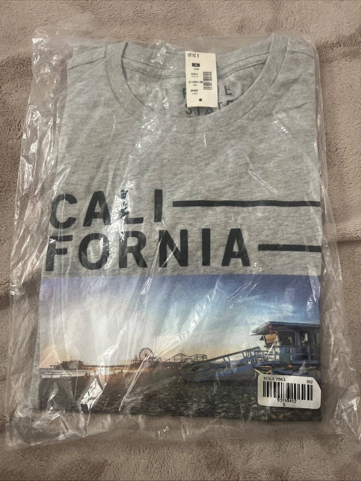 Aeropostale Shirt Small Adult Gray Casual California Santa Monica Beach Mens S Unisex T-shirt, Sweatshirt, Hoodie, Long Sleeve Tee - T-Shirt, Sweatshirt, Hoodie