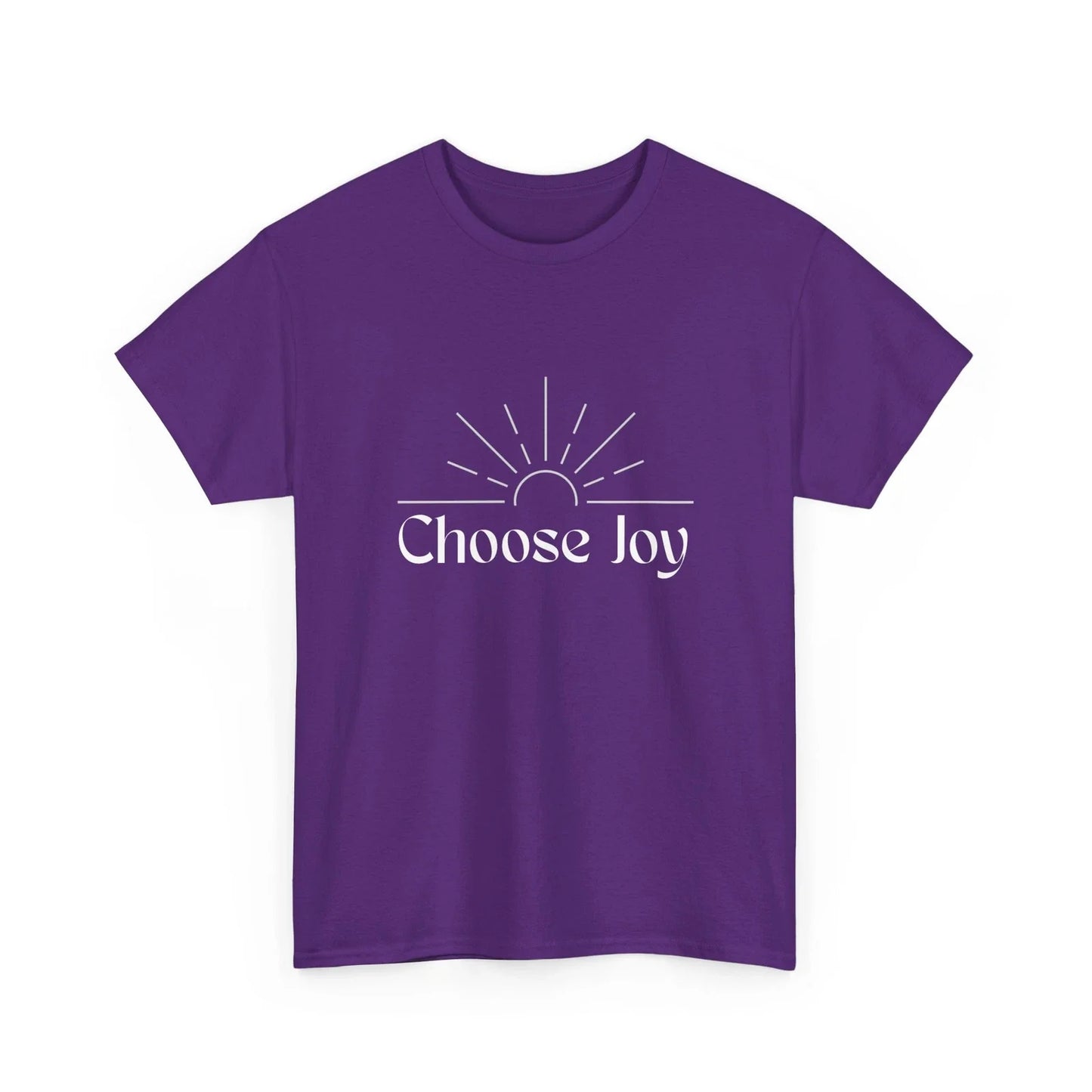 Choose Joy Tee (Purple) Unisex T-shirt, Sweatshirt, Hoodie, Long Sleeve Tee - T-Shirt, Sweatshirt, Hoodie