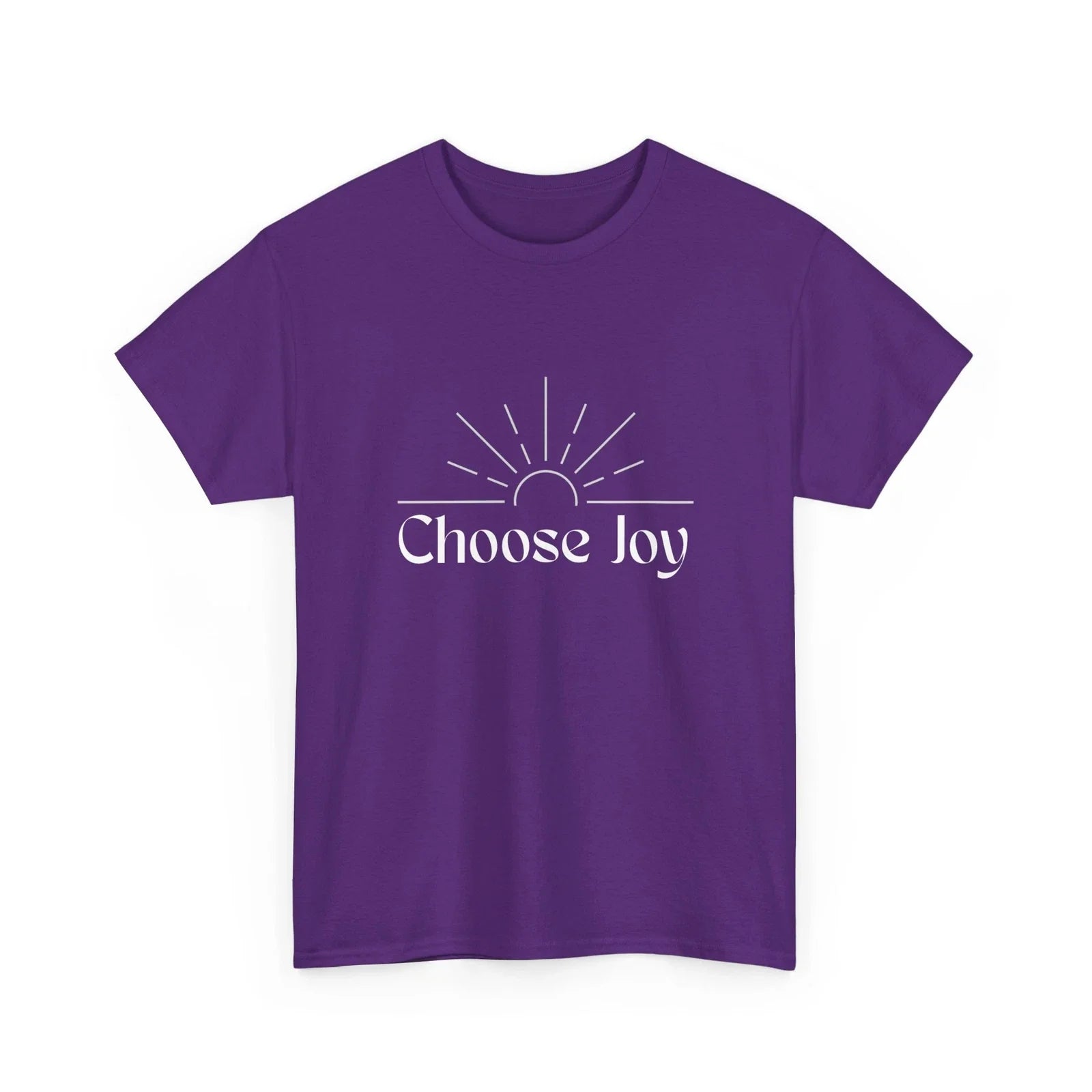 Choose Joy Tee (Purple) Unisex T-shirt, Sweatshirt, Hoodie, Long Sleeve Tee - T-Shirt, Sweatshirt, Hoodie