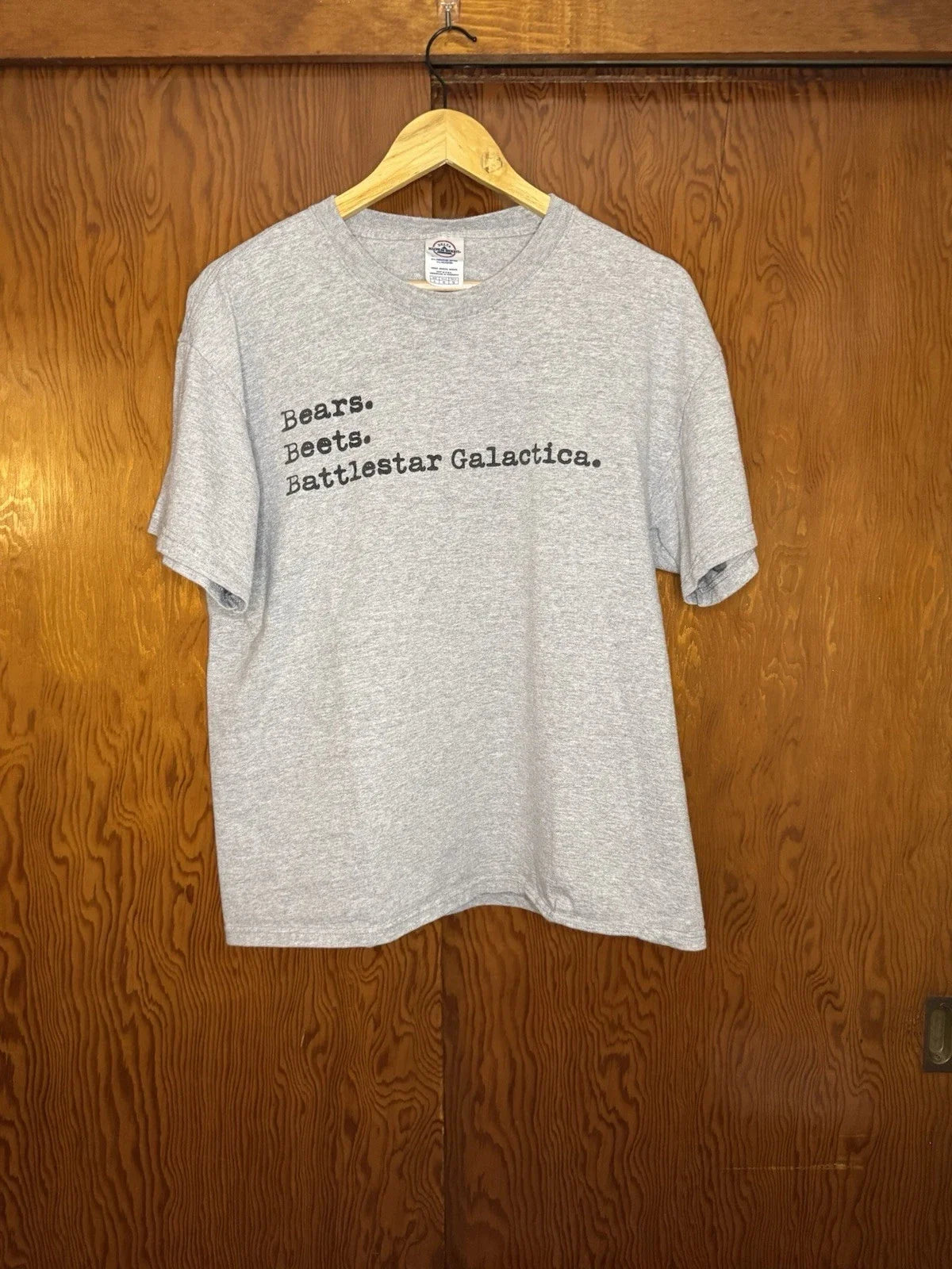 Large Vintage Y2K Bears Beats Battlestar Galactica The Office T Shirt TV Comedy Unisex T-shirt, Sweatshirt, Hoodie, Long Sleeve Tee - T-Shirt, Sweatshirt, Hoodie